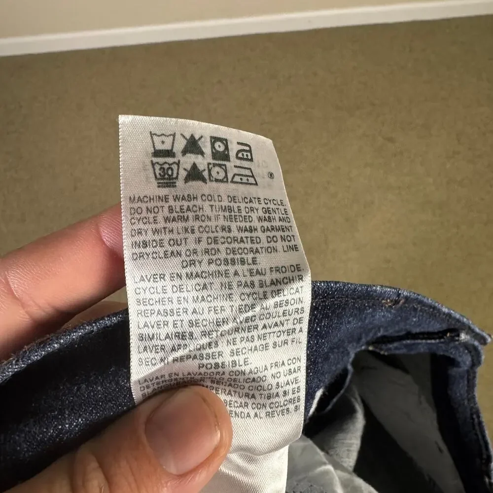 Levis 515 Bootcut Dark Wash Denim Blue Jeans US Womens 16 Plus - Picture 6 of 7